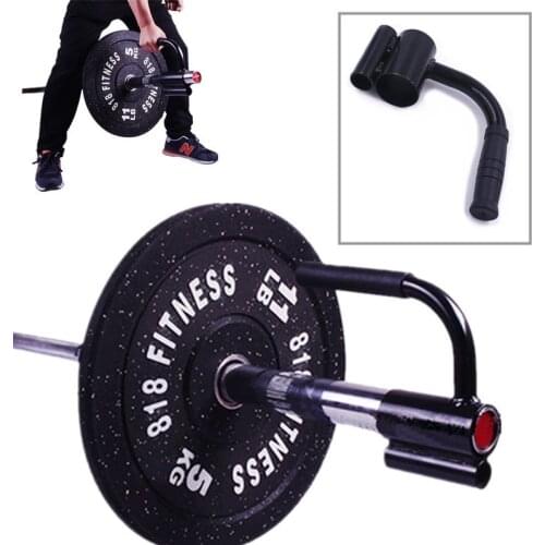 Double landmines Handle Barbell Attachment T-Bar Gym Home Fitness Core Strength Trainer Barbell Rod Insert Row Plate Equipment