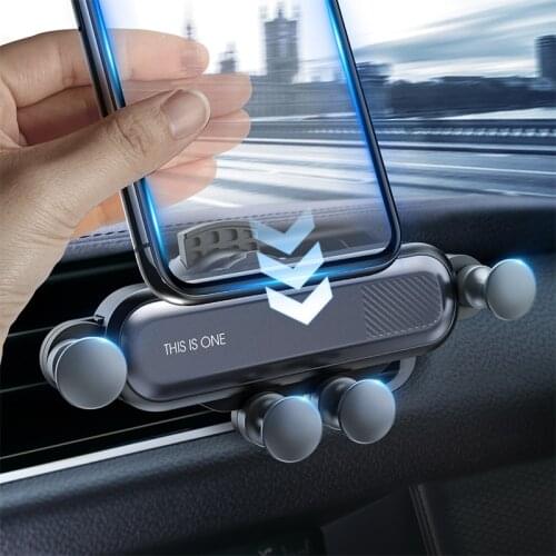 Gravity Car Phone Holder Air Vent Clip Mount Support Universal GPS Stand For iPhone 12 11 X XR XS 7 8 Xiaomi Huawei Samsung