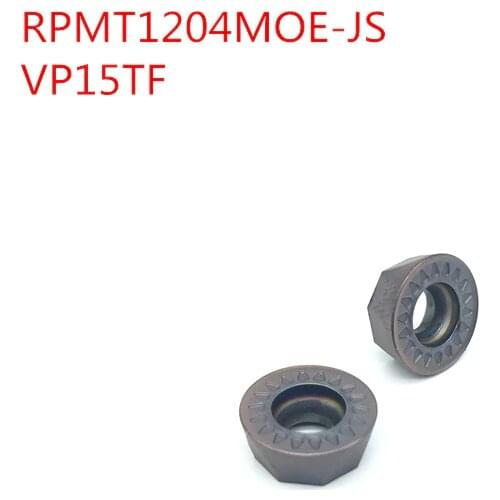 100PCS RPMT1204MOE-JS VP15TF milling carbide insert Lathe Milling Mill cnc tools milling cutter finishing