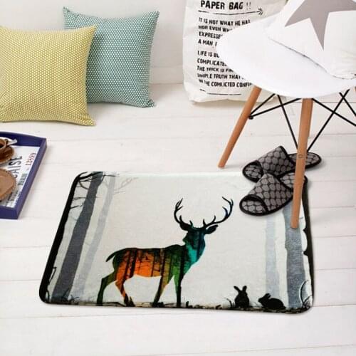 Hallway Welcome Floor Mats Rugs Cute Cartoon Print Bath Kitchen Anti-Slip Tapete Carpets Carpet Room House For Doorma Living