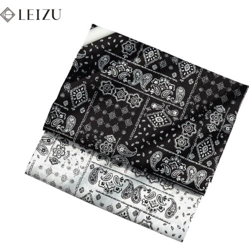 Summer Black And White Poplin Shirt Sewing Fabric By Yards Men’s Beach Clothes Cloth Material 45*70cm 45*140cm TJ1207