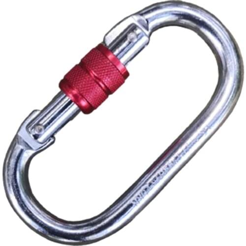 HOT SALES！！！New Arrival Outdoor O-Shaped Alloy Steel Main Lock Mountaineering Hook Climbing Carabiner Wholesale Dropshipping