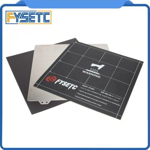220x220mm Fles Magnetic Heatbed Build Surface Plate Sheet +Plate Sticker + Spring Steel Sheet For Wanhao i3 Anet A8 A6