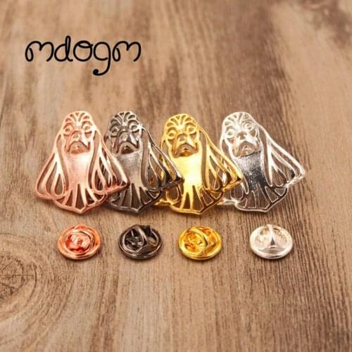 Mdogm Cocker Spaniel Brooches And Pins Suit Cute Jewelry Funny Metal Small Father Collar Badges Gift For Male Men B085