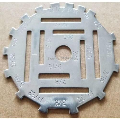 Metal measure measuring Disc Ruler Tools UMD