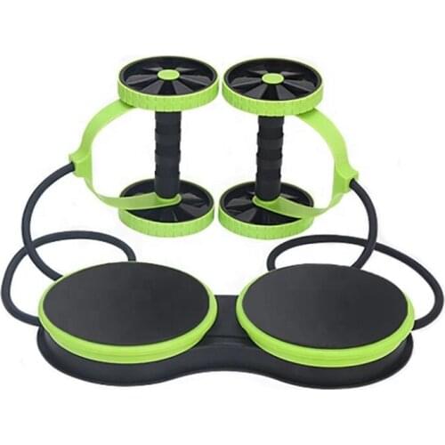 Multifunctional Abdominal Muscle Exercise AB Wheel Roller With Resistance Bands