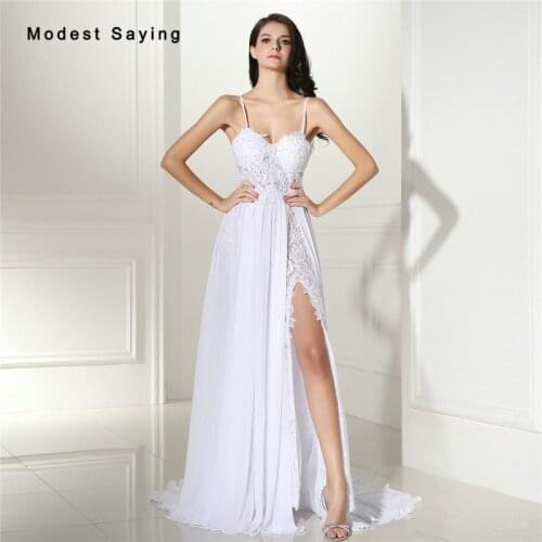 Modest Saying Beach Wedding Dresses