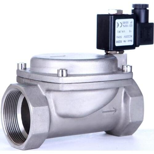 2" High Pressure Normally Closed Stainless Steel Solenoid Valve 1.6Mpa 0927 Pilot Formula Solenoid Valve