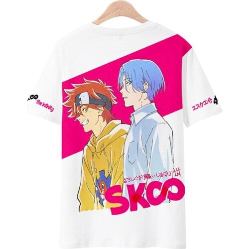 2021 New SK8 the Infinity 3d Print Summer T-Shirt Japanese Anime Cartoon T Shirt Harajuku Streetwear tshirt Top Tee Costume