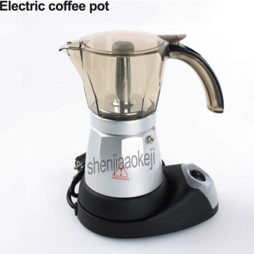New Household electric espresso coffee pot Food grade ABS+aluminum Stovetop coffee maker cafe mocha pot 220v 480w 1pc