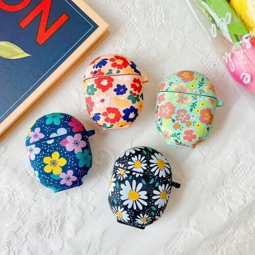 New Earphone Case for Xiaomi MI Redmi AirDots 3 pro Headphones Cover flower Crystal sticker For Airdots 3 pro Charging Bags Capa