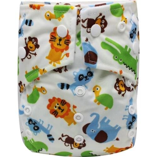 One Size Baby Diaper Cloth Unisex Pocket Cloth Nappy Diapers Washable Infant Cloth Diapers