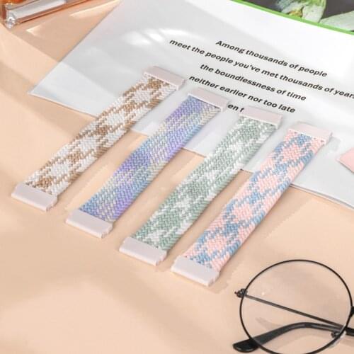 20mm 22mm Braided Solo Loop Band For Huawei Watch GT/2/2e/Pro strap For Samsung Galaxy Watch 46mm/42mm/Active 2/Gear S3 Bracelet