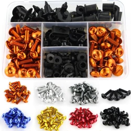 Fit For Honda CBR125R CBR150R CBR250R CBR300R CBR250RR CBR400R M5 M6 Complete Full Fairing Bolts Kit Fairing Clips Cowling Bolts
