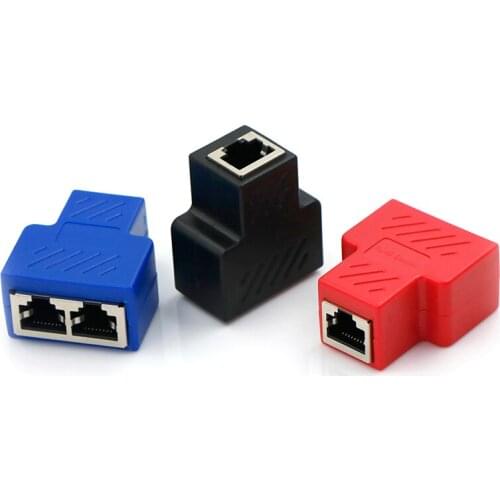 RJ45 Splitter Adapter 1 To 2 Dual LAN Ethernet Socket Network Connections Splitter Adapter For PCB Board Welding