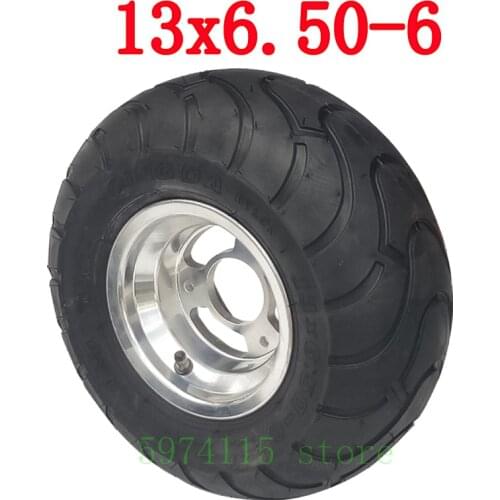13x6.50-6 Inch Road Tire With Wheel Rim For Electric Kart Atv Scooter Accessories