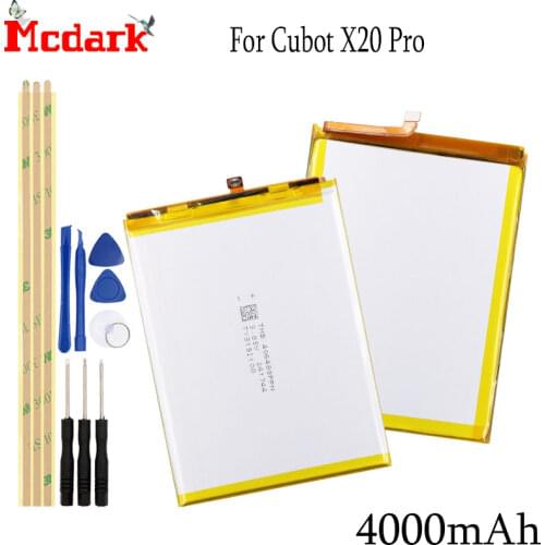 For Cubot X20 Pro Battery Batterie Bateria Accu 4000 mAh High Quality Back Up Bateria For Cubot X20 Pro Smart Phone+Tools