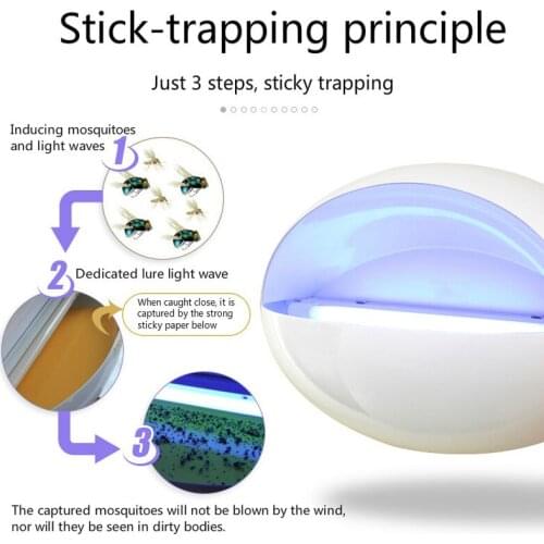 Fly trap Light Restaurant with Sticky Capture Mosquito Light Hotel Food Flycatcher Supermarket Use Eliminate Fly Light