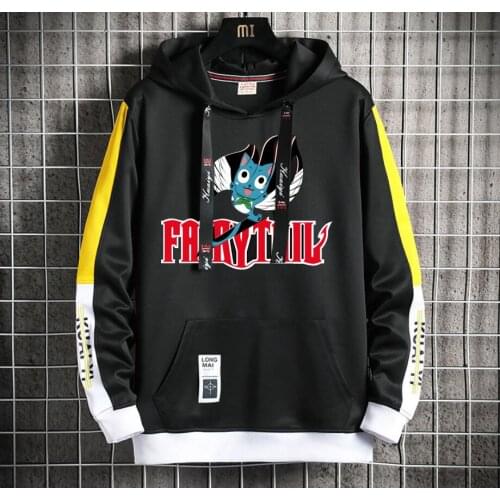 Anime Fairy Tail Hoodie women men Popular Harajuku Hoodeds Pullover Streetwear Casual Fake Two-Piece jacket coat