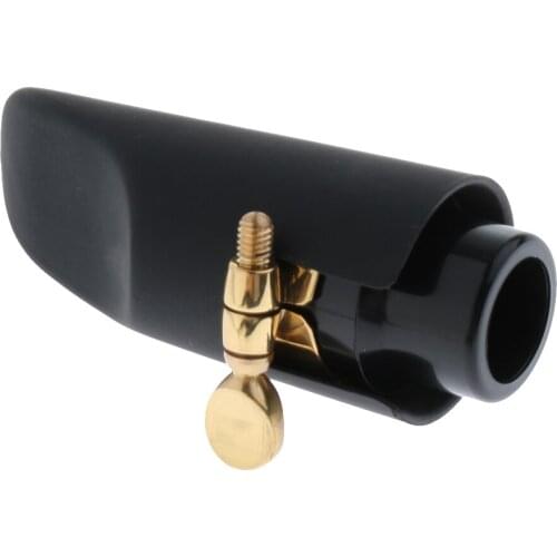 Tooyful 1 Set Black Metal Soprano Saxophone Mouthpiece with Ligature for Sax Lovers