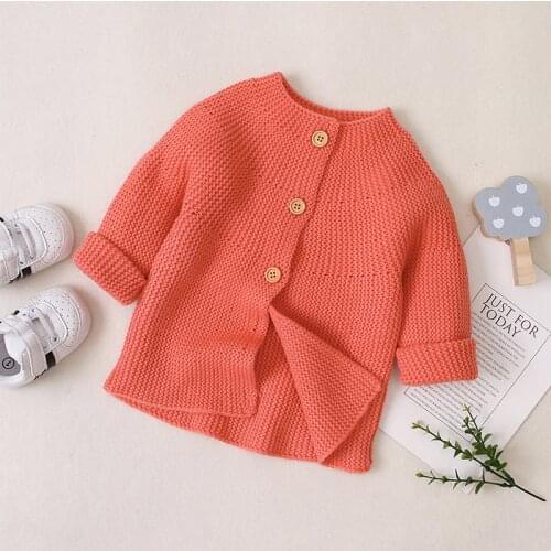Kids Newborn Knitting Sweater Cardigan For Baby Girls Clothes Hot 2021 Autumn Spring Infant Jacket For Baby Boys Outerwear Coat