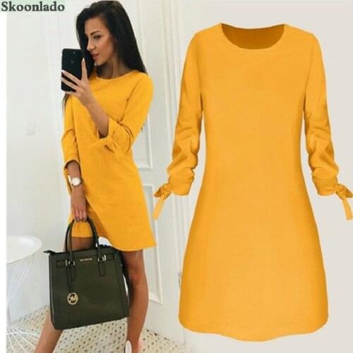 Newest plus sizse pring women cotton dresses lady good dress good quality simple slim fashion clothes autumn long sleeve dresses