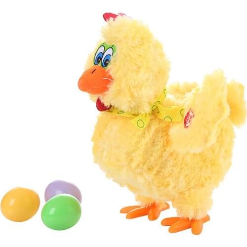 1pc Hot Sell Interesting Sing and Dancing Frantically Laying Hens Under Electric Plush Toy Cute Doll for Kids Great Gift