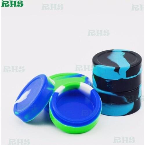 10pcs Free shipping 22ml silicone jars dab wax container/silicone wax container from RHS Aliexpress