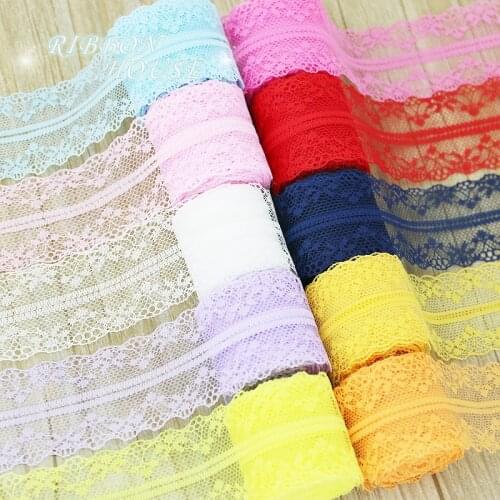 10 yards/roll) 40mm trim lace fabric ribbon Webbing Decoration Love gift packing Material roll wholesale