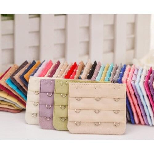 4Pcs Adjustable Bra Extenders Strap Buckle Extension Soft Nylon Bra Strap Extender Sewing Tool Intimates Accessories for Women