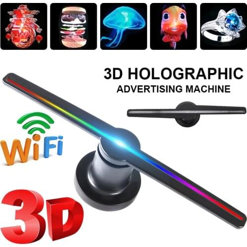 42cm WIFI 3D Hologram Projector Lamp Store Shop Hotel Holographic Display Advertising Lamp Support Customized Logo Lamp