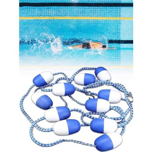 5m Swimming Pool Safety Divider Rope Floating Rope Lane Line Pool Equipment (11 Balls) For Waterway Shoal Buoy Line