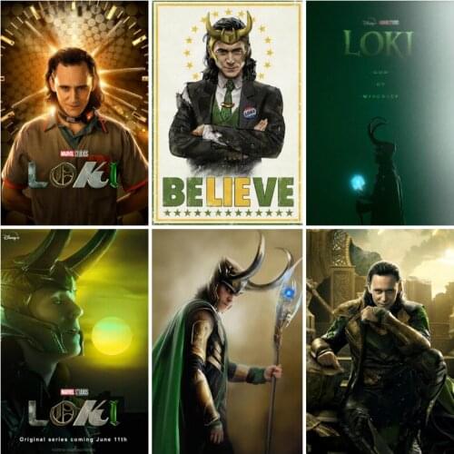 5D DIY Diamond Painting Loki Tv Series Marvel Superhero The God of The Trick Portrait Stitch Cartoon Diamond Embroidery Mosaic