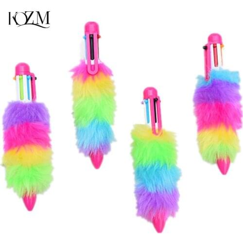 6 Color in 1 Pen Stationery Ballpoint Pen School Supplies Kawaii Office Accessories Pens For Writing Stationery Stationery Tool