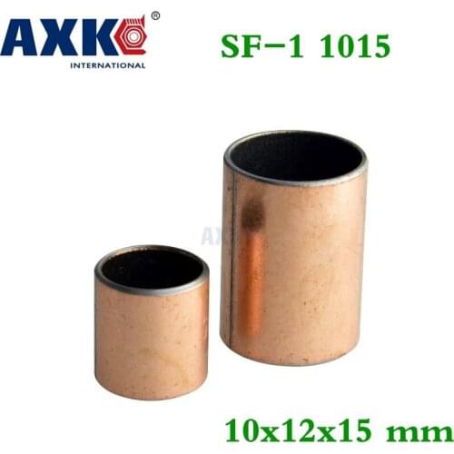 Axk 10pcs Sf-1 1015 10x12x15 Mm Self Lubricating Composite Bearing Bushing Sleeve Free Shipping Sf1
