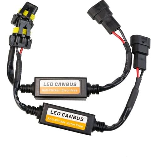 CANBUS H1 HB3 H4 H7 H11 H8 9004 H15 9012 LED Decoder Error Free EMC Resistor Canbus canceler Harness Adaptor For LED headlights