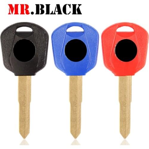 Black / Red / Blue Motorcycle Blank Key Uncut Blade For Honda Steed VLX400 VLX 400 Steed400 Steed 400 Magna 250 Shadow400 750