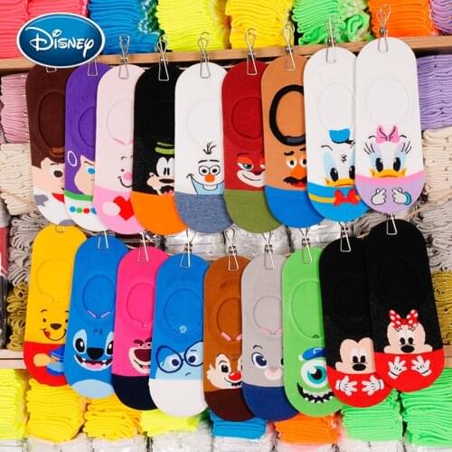 Disney Mickey Donald Duck shallow mouth socks adult ladies socks a variety of cute cartoon pattern boat socks