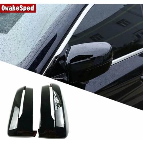 For BMW 5 Series G30 G38 2018 Modified Styling Carbon Fiber Style ABS Car Exterior Rearview Mirror Frame Decoration Cover Trim