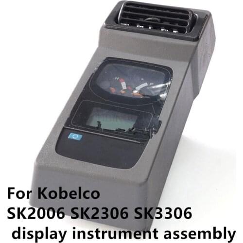 For excavator dashboard Kobelco SK200-6 SK230-6 SK330-6 display monitor instrument assembly high quality accessories