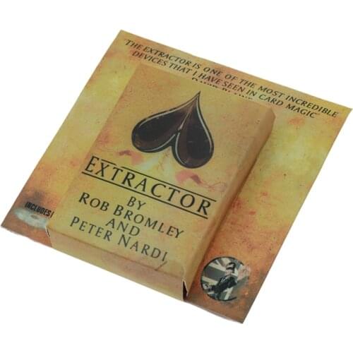 Extractor (Gimmick) Card Magic Tricks For Professional Magicians Card to Pocket Magia Close Up Illusions Props Mentalism