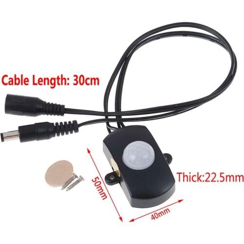 Hot Sale DC 5V 12V 24V 5A PIR Sensor Switch Mini PIR Infrared IR Motion Sensor Detector Switch Module For LED Strip Light