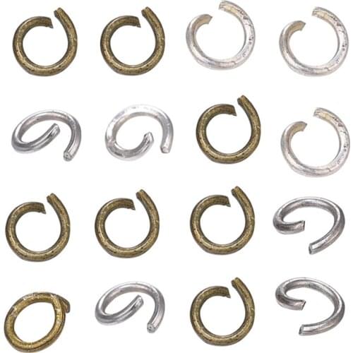 200pcs/lot 5mm Zinc Alloy Open Circle Jump Rings DIY Necklace Bracelet Jewelry Making Crafts Accessories Wholesale Supplies