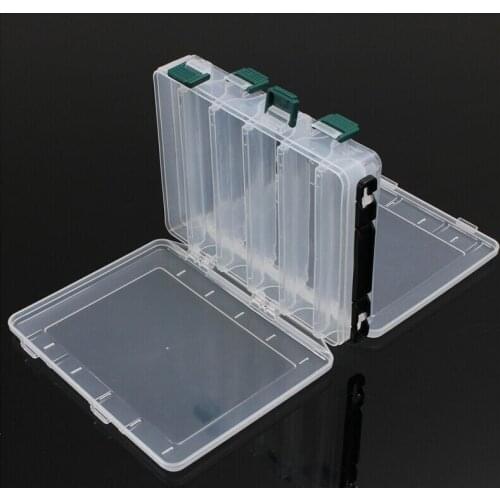 Double Sided 14/10 Compartments, KAWA Fishing Box, High Strength Transparent Visible Plastic Box with Drain Hole, Free Shipping