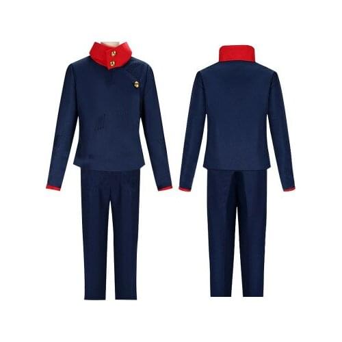 Anime Jujutsu Kaisen Fushiguro Megumi Gojo Satoru Kugisaki Nobara cosplay Top Pants Unisex halloween costumes for man
