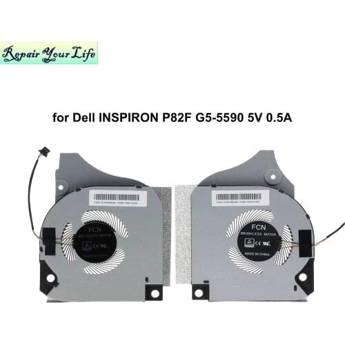 Computer Cooling Fans CPU & GPU Fan for Dell INSPIRON P82F G5-5590 063NYM 0FK2HP Notebook PC Cooler Radiator 63NYM FK2HP 5V 0.5A