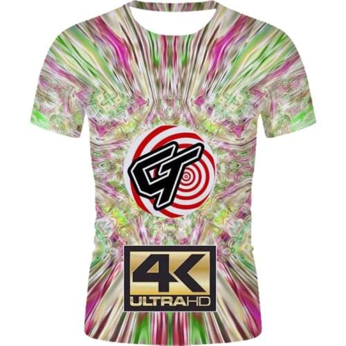 Best-selling 3D printing mens and womens summer high quality lovely color t shirts leisure short sleeve Harajuku T shirt shirt