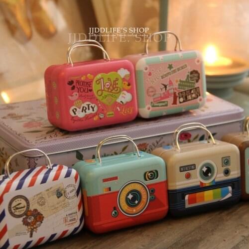 Small gift tin box candy metal box storage box wedding candy tin