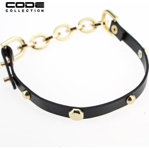 New Fashion Punk Style Pendants Necklace Leather Pendants Rivet Chokers Necklaces Bijouterie Vintage Party Gift