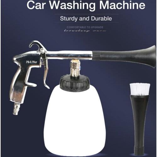 High Pressure Car Washer Dry Cleaning Gun Automobiles Interior Dry Cleaning Dust Remover With Brush For Car Wash Cleaning Tools